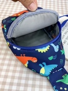 男孩恐龍圖案單肩包 - 彩色 - 查看 3