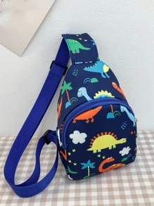 男孩恐龍圖案單肩包 - 彩色 - 查看 5