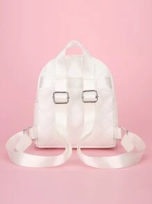 Chicas Mochila clásica guateado - Blanco - Ver 3