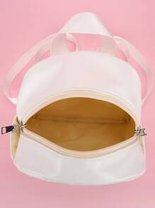 Chicas Mochila clásica guateado - Blanco - Ver 4