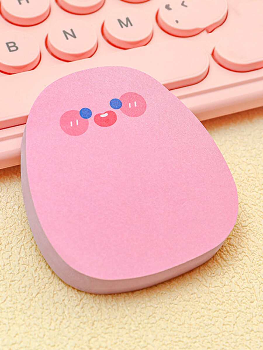 1pc Cartoon Graphic Sticky Note - Pink - View 1