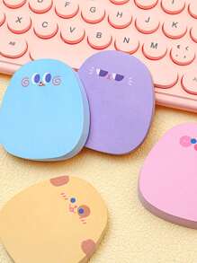 1入組卡通圖案便利貼 - 紫色 - 查看 4