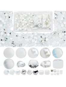 1box Bead DIY Jewelry Accessory - White - View 1