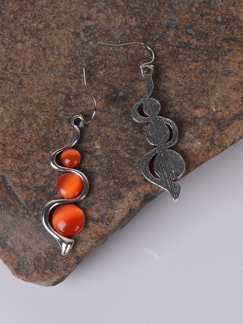 Stone Decor Drop Earrings