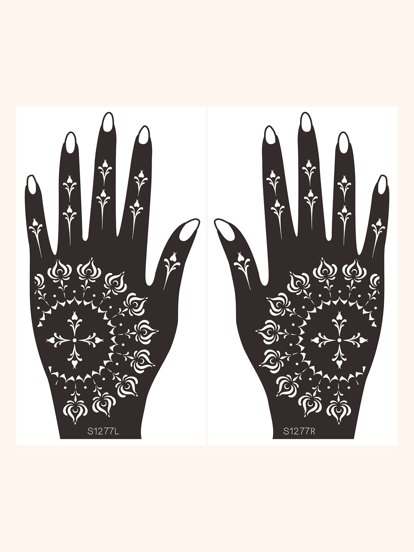 Tattoo Stencil Kit,2 Sheets Floral Print Tattoo Stencils for Women and ...