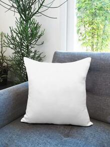 1pc Woven Fabric Cushion Cover Without Filler, Floral Pattern Decorative Throw Pillow Case For Sofa - Multicolor - View 2