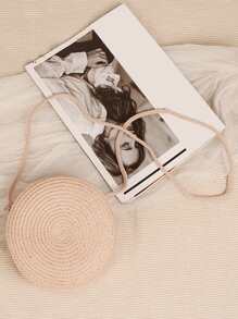 Yogodlns 迷你極簡草編包 - 淺粉色 - 查看 4