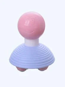 1 pieza Rodillo de masaje manual para músculos, cuello, espalda, pies, pantorrillas y piernas, herramienta de masaje corporal con rodillo y bola que se puede usar con aceites esenciales, con diseño portátil, ideal para escuela, viajes, hogar, spa y masajes