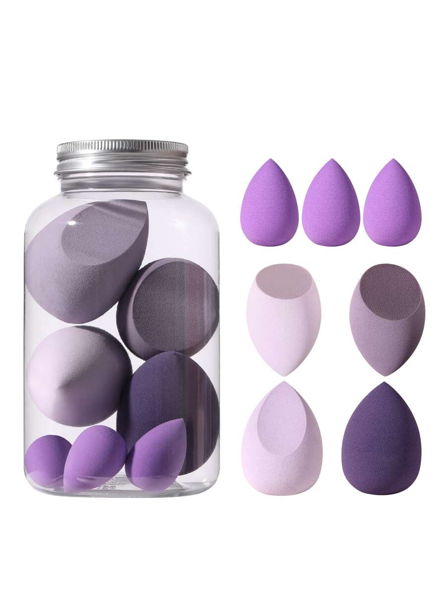 CÁI Mút trang điểm + Hộp đựng, Thích hợp cho kem che khuyết điểm dạng kem & phấn, ứng dụng trang điểm dạng bột - Nhiều màu - Xem 1