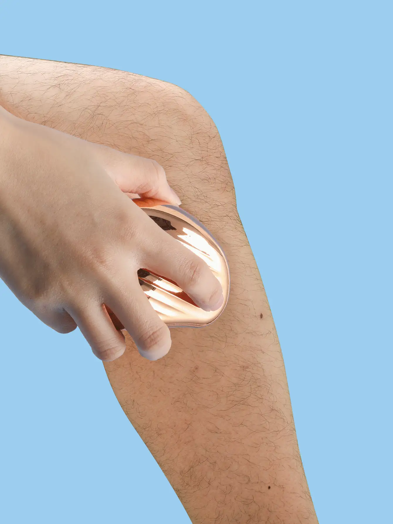 2合1雙用水晶毛髮橡皮擦和腳銼，1入組可重複使用魔法無痛去角質脫毛工具，男女適用，腳銼老繭去除死皮，可水洗，簡單，便攜式脫毛器，物理脫毛器 - 玫瑰金 - 查看 4