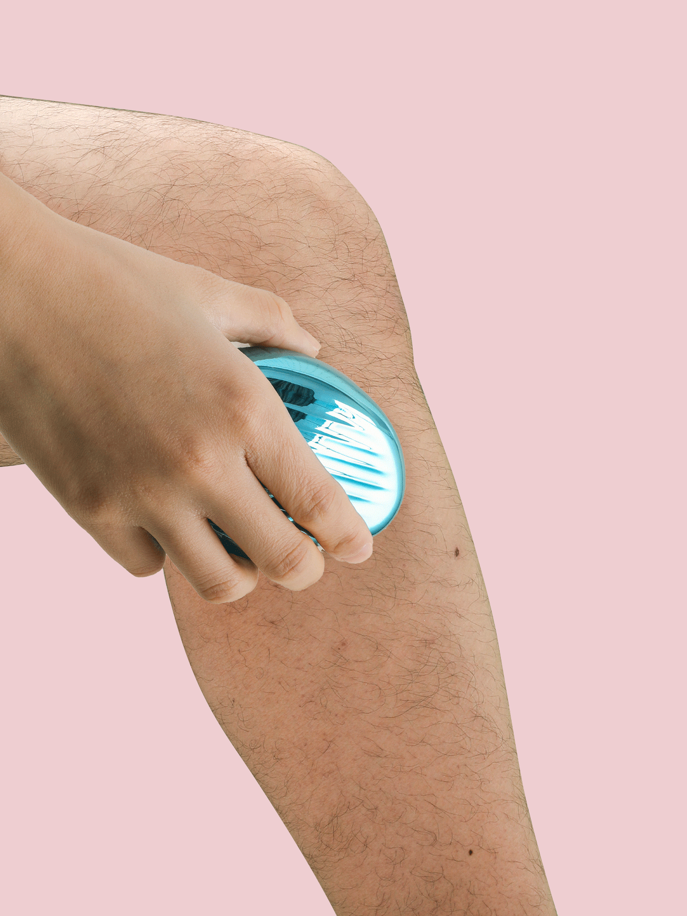 2合1雙用水晶毛髮橡皮擦和腳銼，1入組可重複使用魔法無痛去角質脫毛工具，男女適用，腳銼老繭去除死皮，可水洗，簡單，便攜式脫毛器，物理脫毛器 - 藍色 - 查看 3