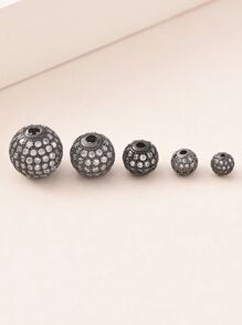 1pack Rhinestone Decor DIY Bead - Multicolor - View 1