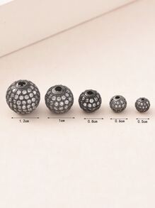 1pack Rhinestone Decor DIY Bead - Multicolor - View 4