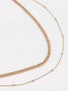 2pcs/set Minimalist Waist Chain - Yellow Gold - View 5