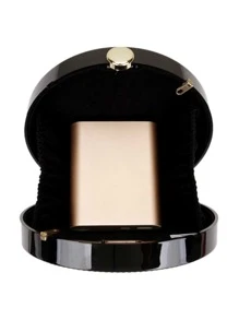 Mini Diamond Round Acrylic Party Evening Bag - Silver - View 8