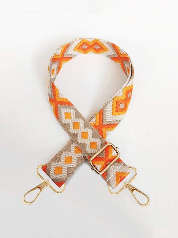 Geometric Pattern Bag Strap SHEIN USA