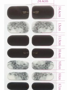 1sheet French Style No-bake Gel Nail Art Sticker With 1pc Nail File - Multicolor - View 4