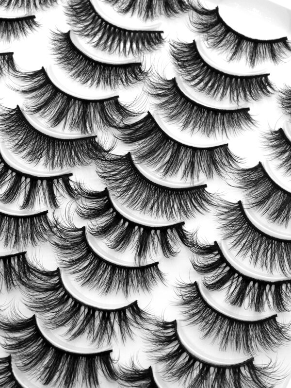 20 Pairs Lashes 3D Lashes Natural False Eyelashes Dramatic Volume