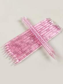 50入組一次性指甲棒角質層推動器角質層銼角質層棒美甲棒精密銼削角質層去除劑修指甲指甲護理工具女士女孩美甲沙龍之家