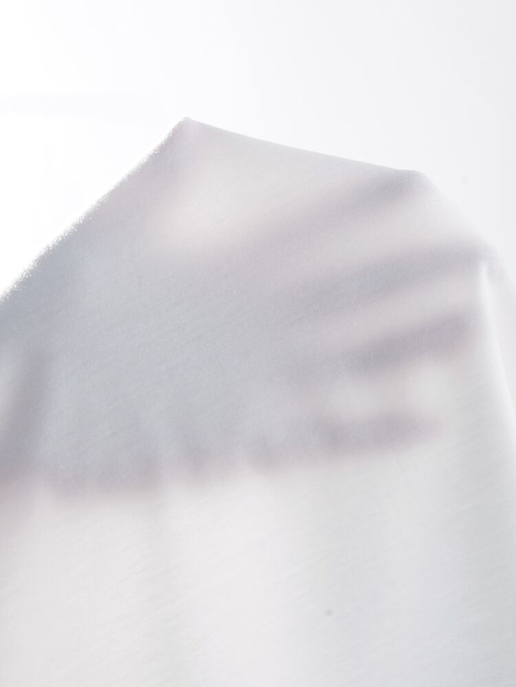 SHEIN LUNE Áo thun nữ Con số Giải trí - trắng - Xem 3