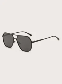 Men Top Bar Sunglasses - Grey - View 2