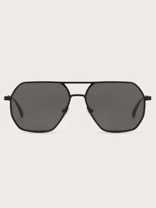 Men Top Bar Sunglasses - Grey - View 4
