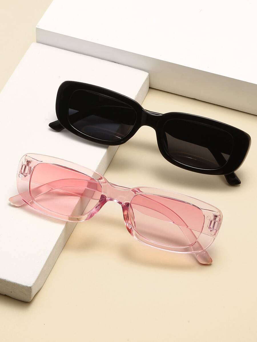 2 cặp kính thời trang gọng vuông cho trẻ em - Nhiều màu - Xem 1