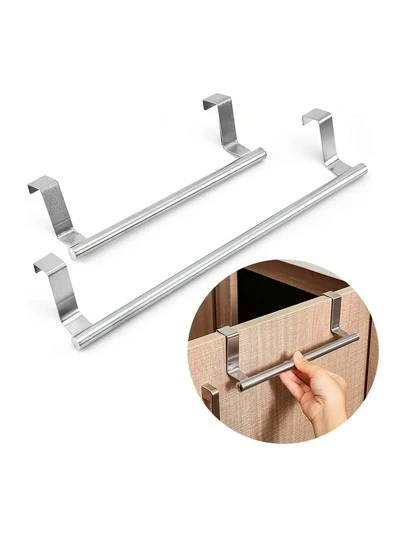 1 pieza de acero inoxidable cocina Toalla plata Barra de toalla para cocina