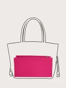 極簡螢光紅內膽包 - 玫紅色 - 查看 3