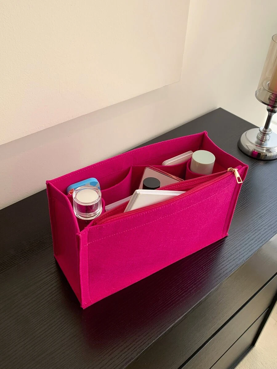 極簡螢光紅內膽包 - 玫紅色 - 查看 1