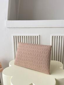 ly hợp Tương phản ràng buộc In cá sấu Đúng mốt - Màu be - Xem 5