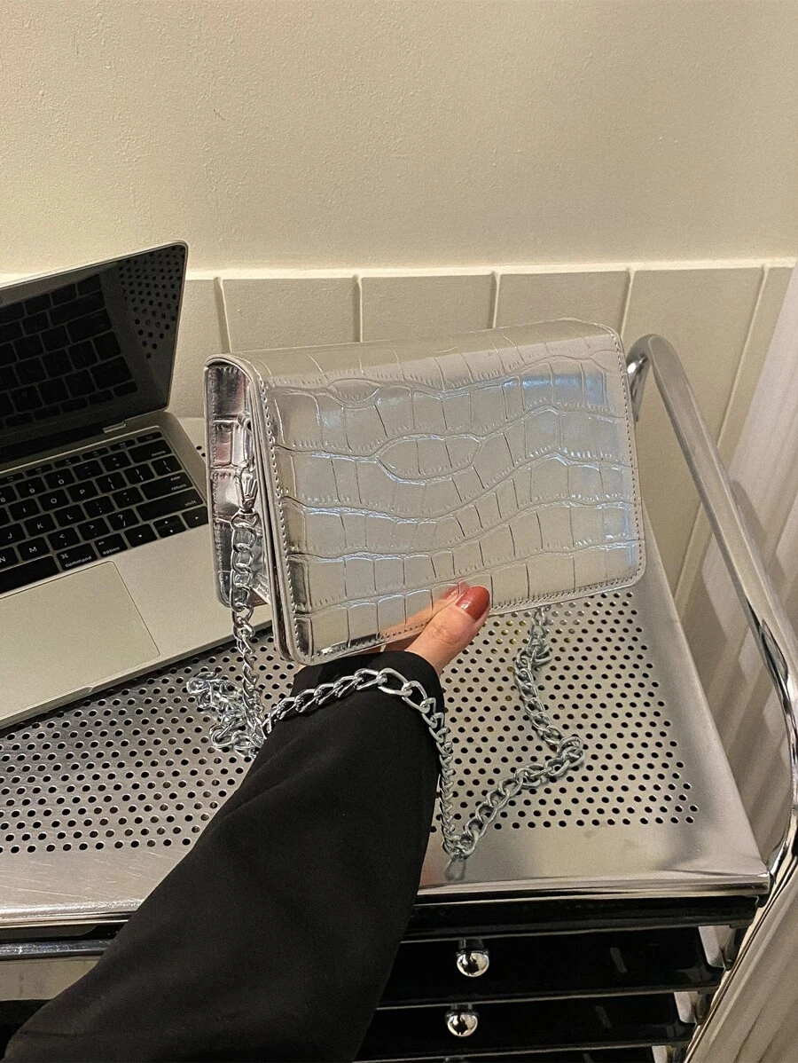 Túi Crossbody Nữ - Bạc - Xem 1