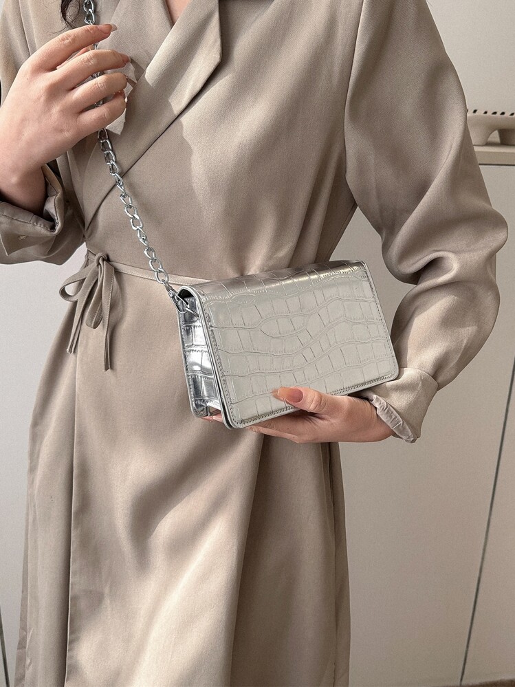 Túi Crossbody Nữ - Bạc - Xem 2