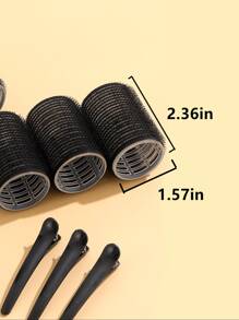 6 件 4 毫米自粘式黑色卷发器，带 6 个发夹、卷发器、无热卷发、卷发器、理发沙龙美发产品及配件、美容旅行必需品、返校、旅行度假必需品、女士发饰、卷发器、卷发刷、滚筒、卷发产品、卷发器、卷发器、卷发、卷发工具、卷发器、头发、卷发器、卷发、无热卷发、无热卷发、卷发器、理发师、美发工具、美发产品、发饰、卷发器、理发配件、旅行、滚筒、美发用品、发饰、卷发产品、卷发器、卷发器、美发设备、配件、卷发、卷发工具、卷发器、圣诞节、理发店、卷发器理发配件、发饰、卷发器、美发