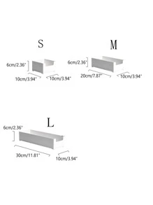 1pc Solid Drawer Storage Box, White Plastic Drawer Divider Box For Home - White - View 2