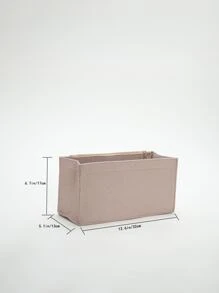 Minimalist Bag Insert Classic Inner Portable Organizer Makeup Bag Cosmetic Make Up Accessories Tote Bag For Teen Girls Women College Students Rookies & White-collar Workers - Khaki - View 8