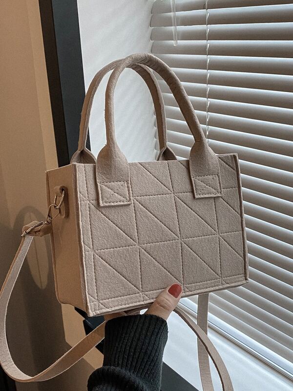 Stitch Detail Square Bag