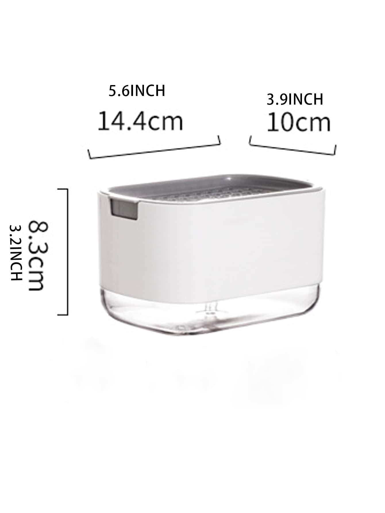 1 pieza líquido Dispensador Caja - Blanco - Añade 3