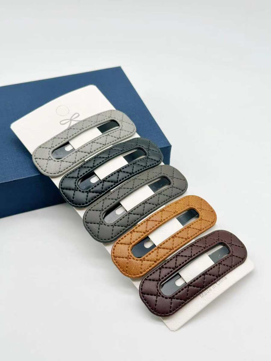 5pcs Solid Hair Clip - Multicolor - View 1