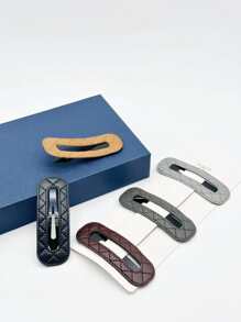 5pcs Solid Hair Clip - Multicolor - View 3