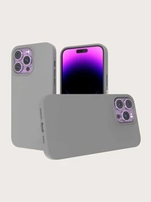 ốp lưng điện thoại màu trơn - Xám - Xem 1