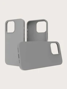 ốp lưng điện thoại màu trơn - Xám - Xem 2