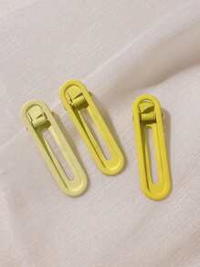 3 chiếc kẹp tóc chắc chắn - Màu vàng - Xem 3