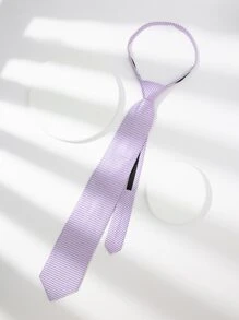 男士條紋圖案系帶 - 紫羅蘭色 - 查看 2