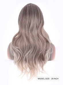 Long Curly Synthetic Wig - Piano Color - View 2