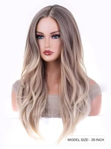 Long Curly Synthetic Wig - Piano Color - View 3