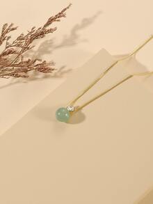 Bead Charm Necklace - Multicolor - View 1