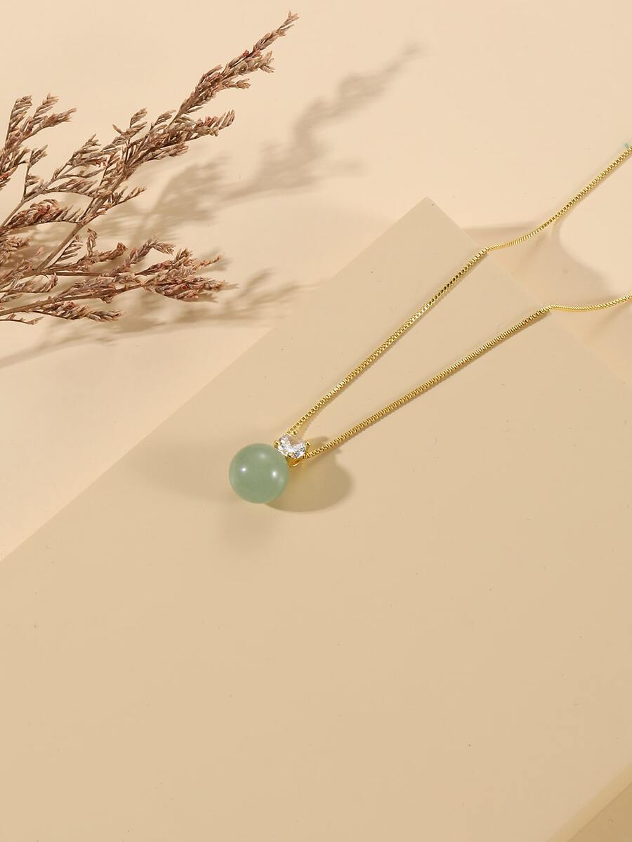 Bead Charm Necklace - Multicolor - View 1