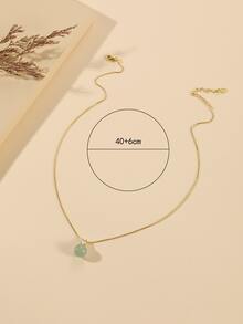 Bead Charm Necklace - Multicolor - View 3