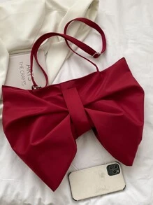 Geantă inedita în formă de papion, capacitate mare, cadou perfect de Ziua Îndrăgostiților pentru ea, poșetă cu fundă pentru femei, cea mai bună alegere de cadou de Ziua Îndrăgostiților